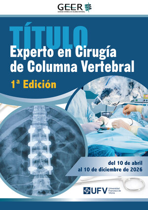 Cartel I TÍTULO EXPERTO EN CIRUGÍA DE COLUMNA VERTEBRAL